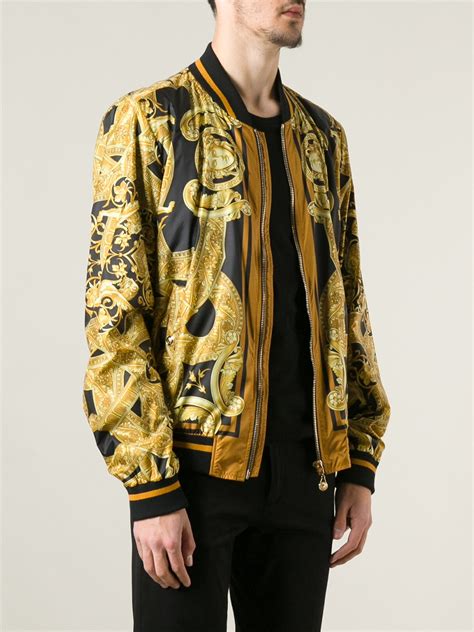 versace men's bomber jacket|versace men's jacket for sale.